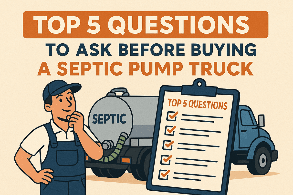 Top 5 Questions to Ask Before Buying a Septic Pump Truck