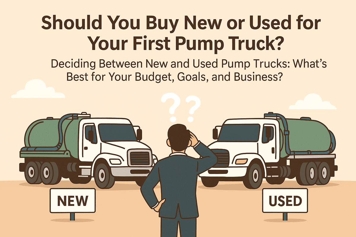 Should You Buy New or Used for Your First Pump Truck?
