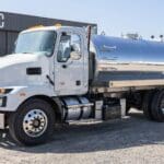 IN STOCK - 2025 Mack MD6 Sewer / Septic Truck - Iron-Vac 2100 Gallon Polished Aluminum Tank Tank Body