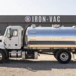 IN STOCK - 2025 Mack MD6 Sewer / Septic Truck - Iron-Vac 2100 Gallon Polished Aluminum Tank Tank Body