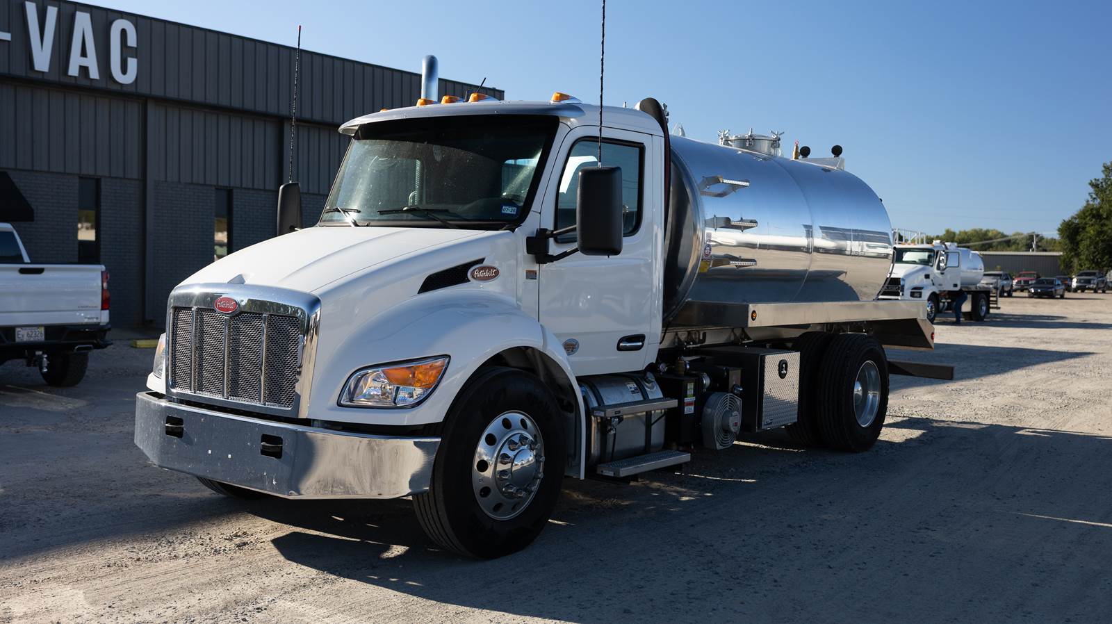 2026 Peterbilt 536 Sewer / Septic Truck - Iron-Vac 2100 Gallon Polished Aluminum Tank Tank Body