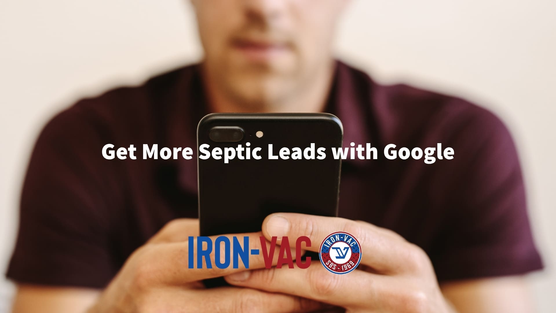 Septic Business Owner using free marketing tools