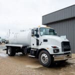 IN-STOCK 2025 Mack MD7 Sewer Septic Truck – 2,500 Gallon Hoisted Tank