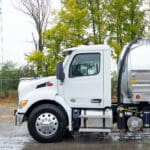2027 Peterbilt 536 – 2,100-Gallon Polished Aluminum Septic Truck